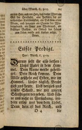 215-236, Eilfte Predigt