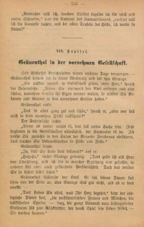 149. Kapitel. Grünenthal in der vornehmen Gesellschaft.