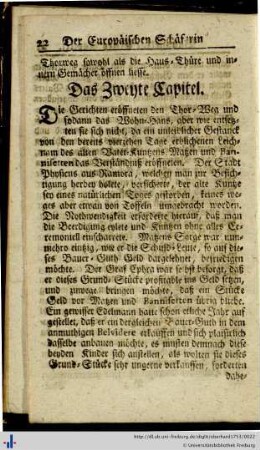 Das Zweyte Capitel.