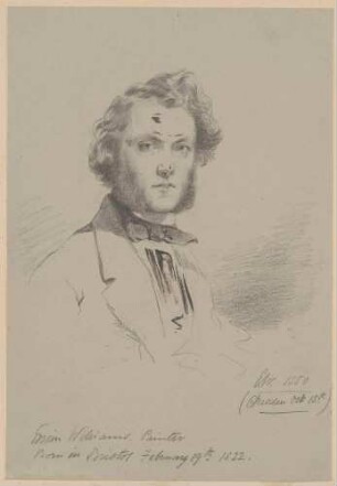 Selbstbildnis Williams, Edwin (1822-), Maler