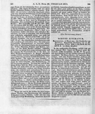 Wangenheim, F. T.: Der Dachdecker von Maidstone. Historische Erzählung. T. 1-2. Braunschweig: Meyer 1834