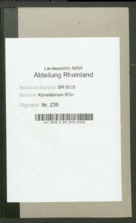 Herausgabe eines Lehrbuches für die katholischen Elementarschulen (Einspruch des Generalvikariats)