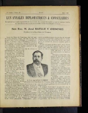 Son Exc. M. Jose Batlle y Ordonez