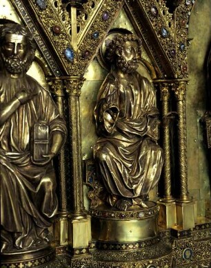 Elisabethschrein — Christusseite — 3. Apostel von links (Petrus)