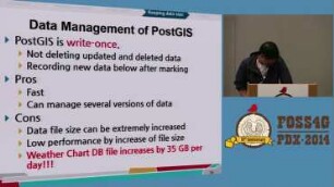 Big size meteorological data processing and mobile displaying system using PostgresSQL and GeoServer