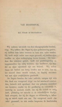 VIII Hoofdstuk