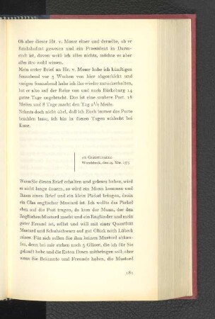 An Gerstenberg Wandsbeck, den 29. Dezember 1775