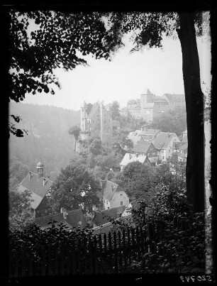Blick auf Hohnstein (Sächsische Schweiz)
