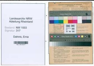 Entnazifizierung Erna Dahms , geb. 07.03.1900 ()