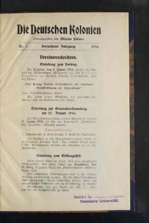 Einladung zum Vortrag
