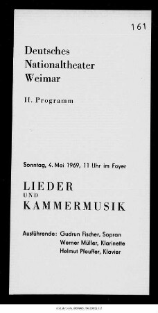Lieder und Kammermusik