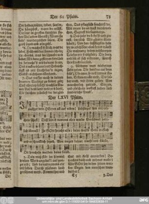 Der LXVI Psalm.