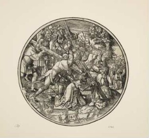 Kreuztragung, Blatt 9 der Folge "Passion Christi"