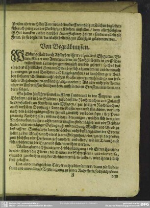 Von Begräbnussen
