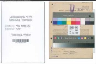 Entnazifizierung Walter Peschkes , geb. 09.08.1909 (Beamter)