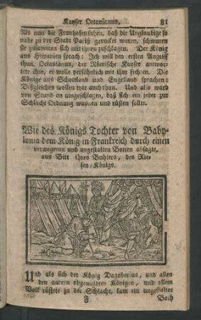 Wie des Königs Tochter von Babylonia dem König in ...