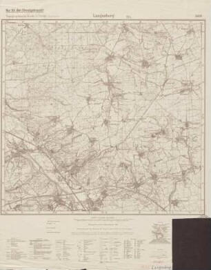 5038 Langenberg, Topographische Karte 1:25000 (4 cm - Karte)
