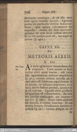 Caput XII. De Meteoris Aëreis