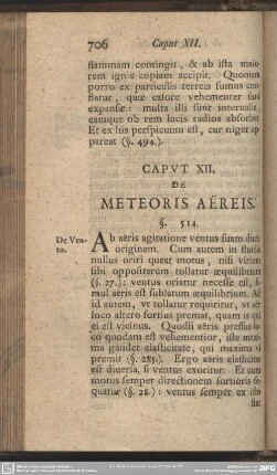 Caput XII. De Meteoris Aëreis