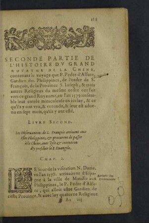 Livre second.