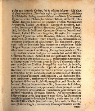 De linguae graecae in studio medico utilitate ac necessitate oratio