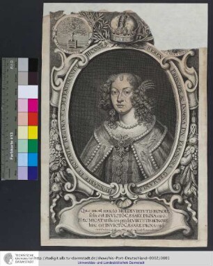 Seren. Princeps Ac Domina Dn. Eleonora Germaniæ Hungariæ Et Boemiæ Regina S. C. M. Ferdinandi III Coniux / Jacob Sandrart Sculp. et Excudit Ratisponae