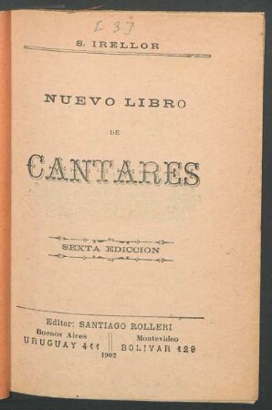 Nuevo libro de cantares