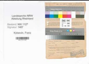 Entnazifizierung Franz Koberzin , geb. 10.08.1889 (Polizist)