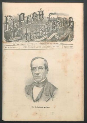 [Retrato de] Dr. D. Antonio Arenas.