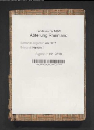 Deduktion der erzstiftischen Rechte gegenüber der Reichsherrschaft Hörstgen