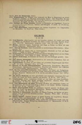 Silber (Nr. 318-346)
