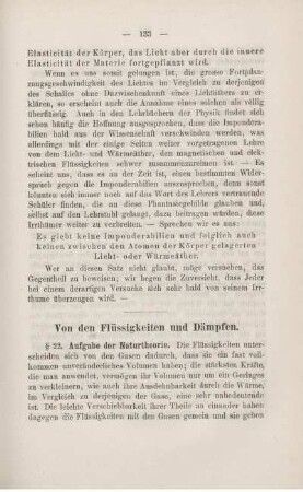 Von den Flüssigkeiten und Dämpfen.