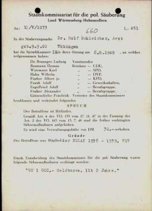 Schleicher, Rolf, Dr.