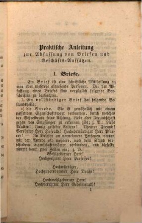 Praktische Anleitung zur Abfassung von Briefen und Geschäfts-Aufsätzen