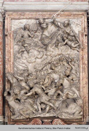 Andrea Corsinis Beihilfe in der Schlacht bei Anghiari - Skulpturenprogramm