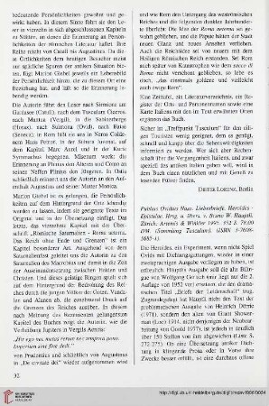 39: [Rezension von: Bruno W. Häuptli (Hrsg.), Publius Ovidius Naso. Liebesbriefe. Heroides - Epistulae]
