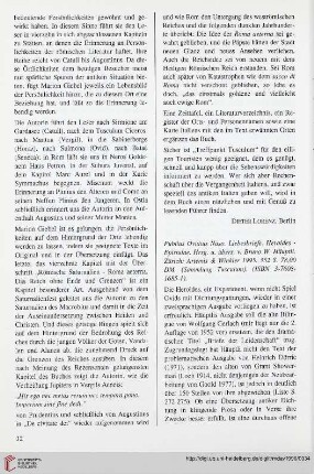 39: [Rezension von: Bruno W. Häuptli (Hrsg.), Publius Ovidius Naso. Liebesbriefe. Heroides - Epistulae]