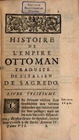 Histoire De L'Empire Ottoman, 7