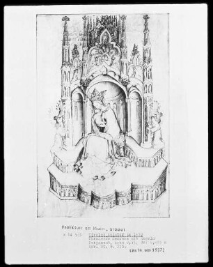 Thronende Madonna mit Engeln