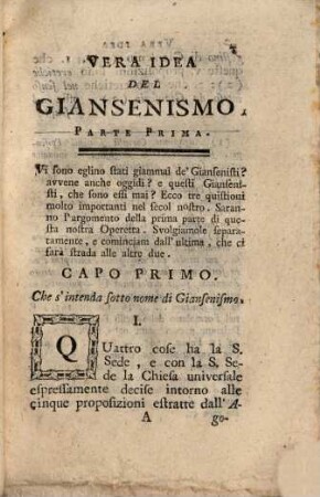 Vera Idea del Giansenismo, 1