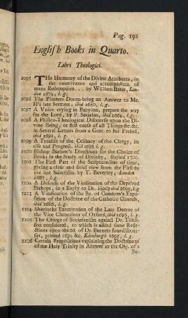 191-207, English Books in Quarto