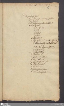 [Skizze des chemischen Teils der Bergwerkskunde]