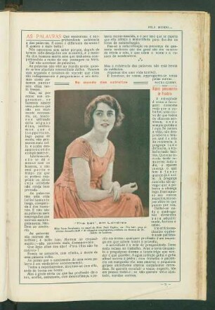 No mundo das estrelas : "The bat", em Londres - Miss Nora Swinburne