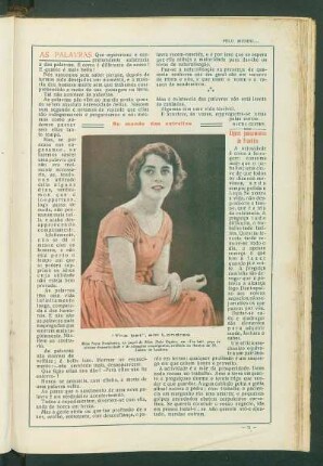 No mundo das estrelas : "The bat", em Londres - Miss Nora Swinburne