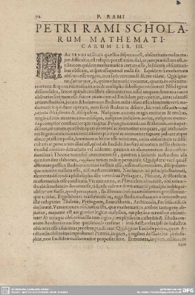 PETRI RAMI SCHOLARUM MATHEMATICARUM LIB. III.