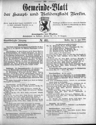 1910,31: No. 31, 31. Juli 1910