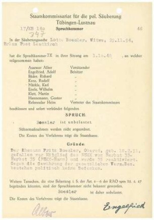 Boesler, Lotte