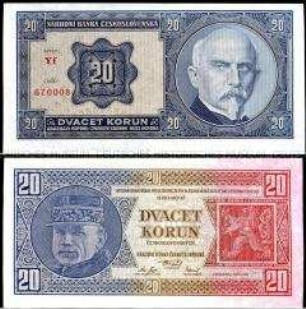 Tschechoslowakei, 20 Korun