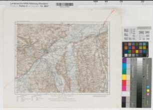 Deutsches Reich Karte des Deutschen Reiches Nr. 621 Ulm 1911 1 : 100 000 28 x 37 Topographisches Bureau des Bayerischen Generalstabs Benkhausen