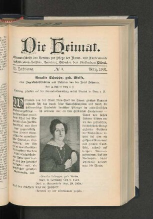 Amalie Schoppe, geb. Weise, I.